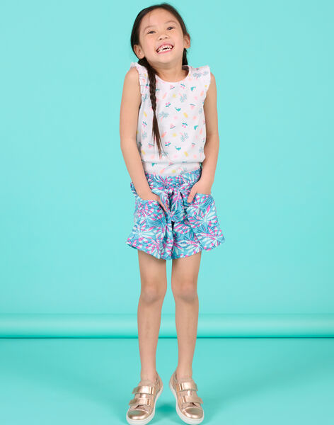 Shorts blu e rosa bambina NAFICSHORT3 / 22S901U2SHO204