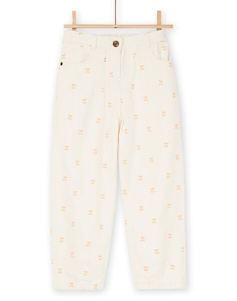 Pantaloni beige con stampa ciliegia RADAYPANT1 / 23S901M2PAN003