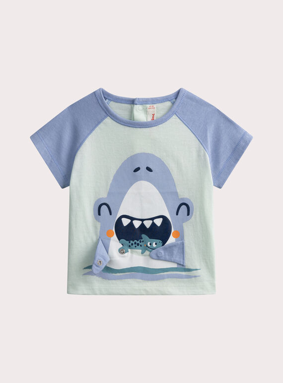 T-shirt con stampa squalo per neonato WUTATI2 / 25SG10U3TMCG603