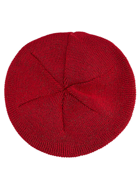 Basco neonata rosso con lurex JYIVIBON / 20SI09D1BON330