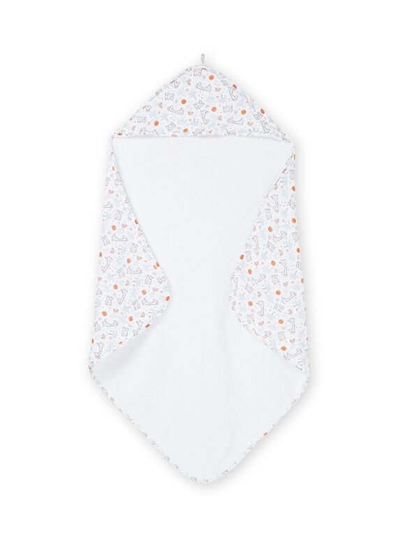 Asciugamano bianco con stampa giraffe rou1poin2 / 23SF4262POI000