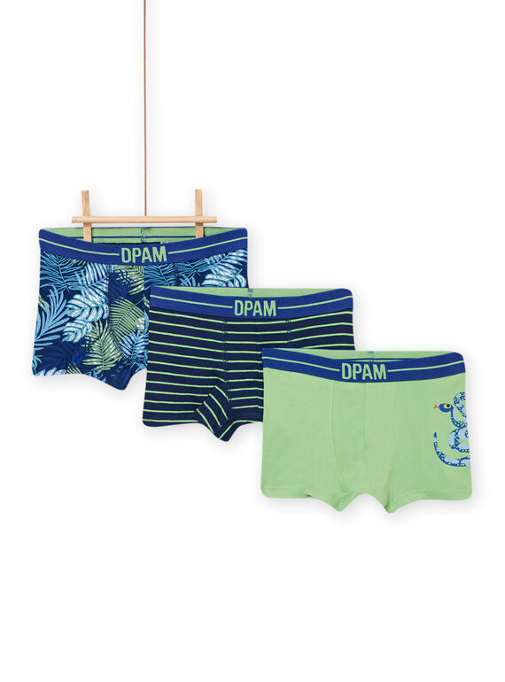 Set 3 parigamba assortiti bambino NEGOBOXPALM / 22SH12J1BOX070