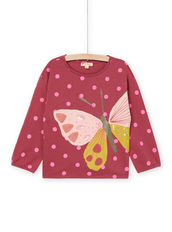 T-Shirt con stampa a pois e motivo farfalla RAMAGTEE1 / 23S901T1TML718