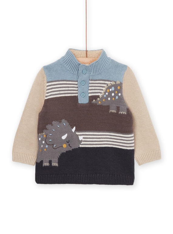 Maglia con motivo jacquard e dinosauro PUREPUL / 22WG10T1PULJ923