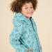 Cappotto con cappuccio e stampa volpe