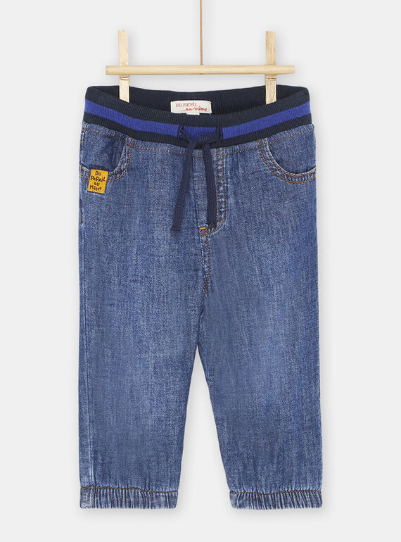 Pantaloni in denim leggeri blu neonato SUJOJEAN / 23WG10B1JEAP274