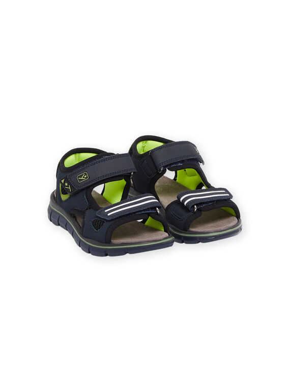 Sandali navy in pelle ROSANDNEON / 23KK3664D0E070