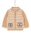 Cardigan con stampa a righe RUNEOGIL / 23SG10O1GILA014