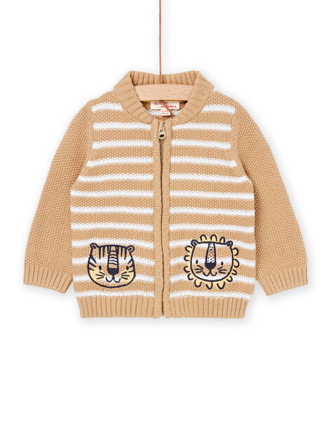 Cardigan con stampa a righe RUNEOGIL / 23SG10O1GILA014
