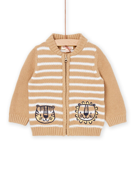 Cardigan con stampa a righe RUNEOGIL / 23SG10O1GILA014