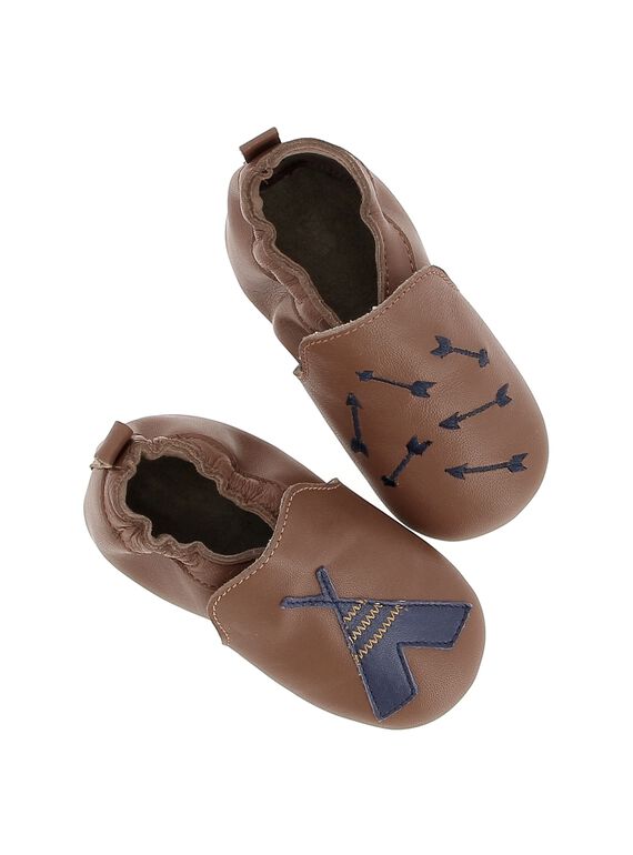 Baby boys' leather slippers DNGINDI / 18WK47W6D3S804