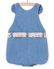 Salopette corta in denim con cintura amovibile PICISAC / 22WG09M1SALP274