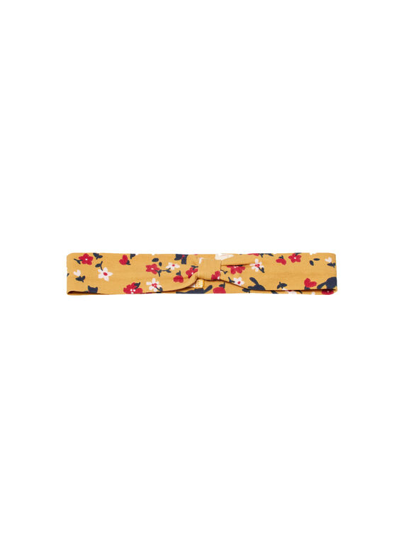 Fascia gialla con stampa a fiori colorata neonata MYIMIXBAN / 21WI09J1BANB106
