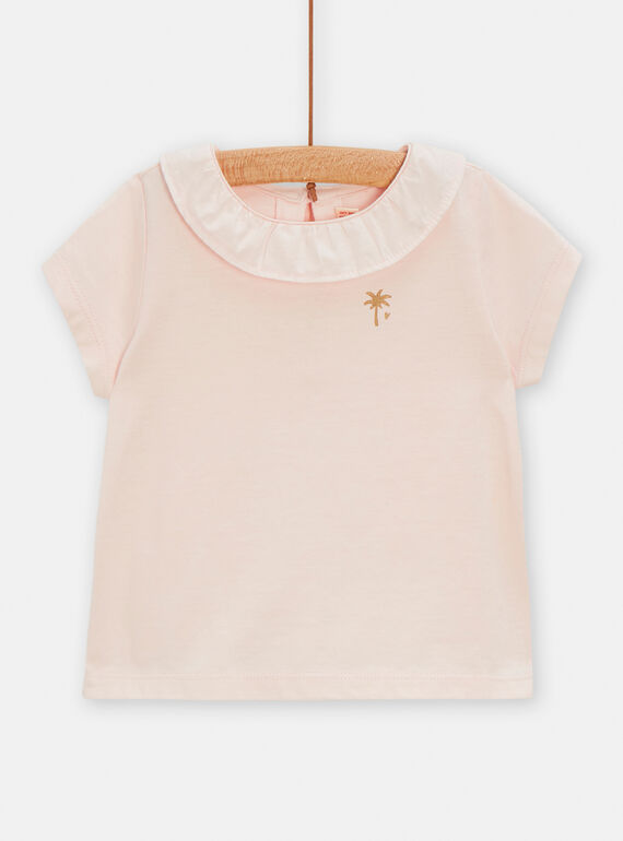 Top rosa tinta unita neonata TIJOBRA6 / 24SG09D2BRAD310