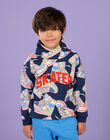 Felpa con cappuccio con stampa sneakers ROPURSWE1 / 23S902L2SWE705