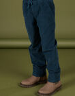 Pantaloni in velluto con elastico in vita PORHUPAN2 / 22W902Q2PAN716