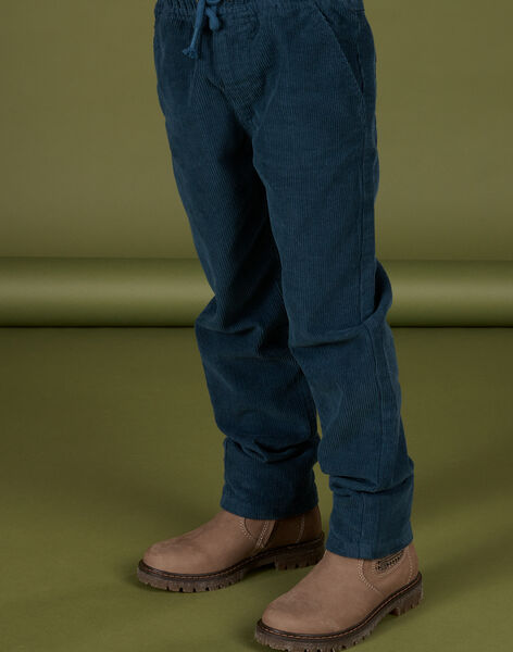 Pantaloni in velluto con elastico in vita PORHUPAN2 / 22W902Q2PAN716