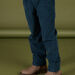 Pantaloni in velluto con elastico in vita
