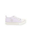 Sneakers in tela malva con motivo stella RATOILMAUV / 23KK3574D16328