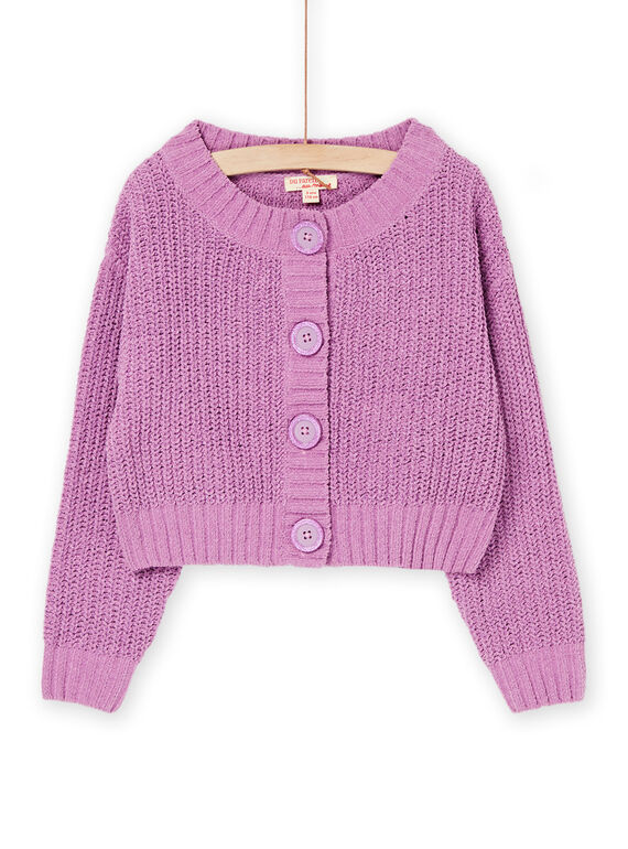 Cardigan lavanda a maniche lunghe RAJOCAR3 / 23S90172CAR326
