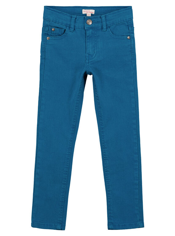 Pantaloni Slim Stretch Petrolio GOJOPATWI1 / 19W90243D2B714