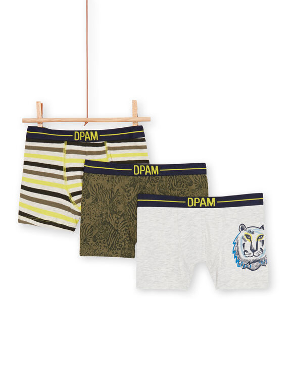 Set 3 parigamba kaki e grigio bambino LEGOBOXTIG / 21SH1221BOX612