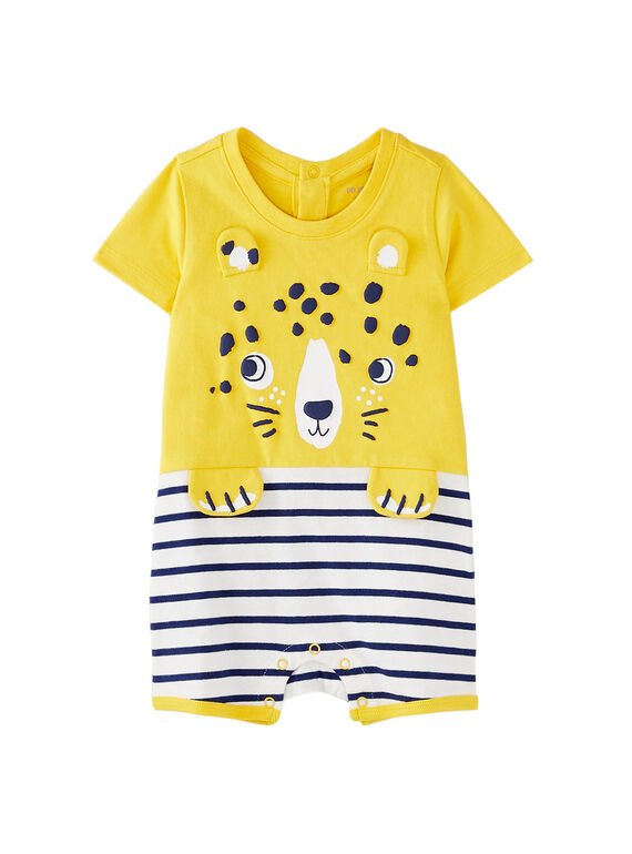 Tutina corta neonato gialla JEGAGRESAV / 20SH14U5GRE106