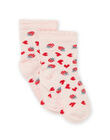 Calze con stampa fragole e cuori RYIJOSOQ3 / 23SI0976SOQD310