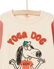 T-shirt con motivo cane yoga RODAYTEE2 / 23S902M2TMLA002