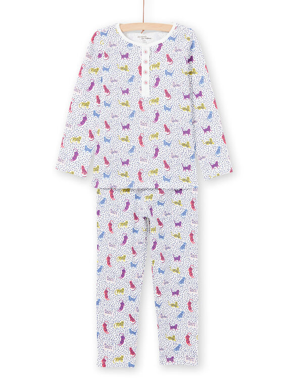 Pigiama a pois e stampa leopardi bambina MEFAPYJPAN / 21WH1134PYJ001