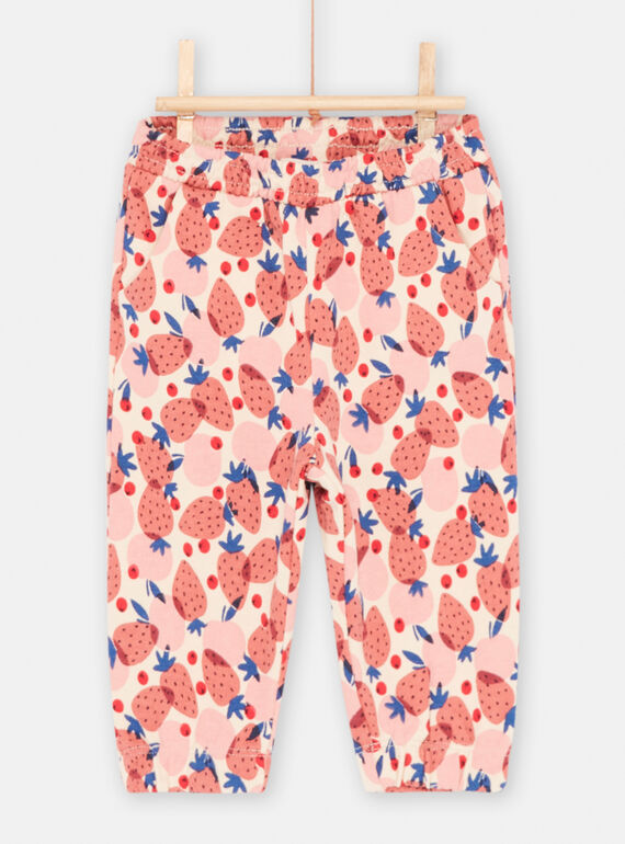 Pantaloni sportivi confortevoli multicolore con stampa frutta neonata SIFORBAJOG / 23WG09K1JGB003