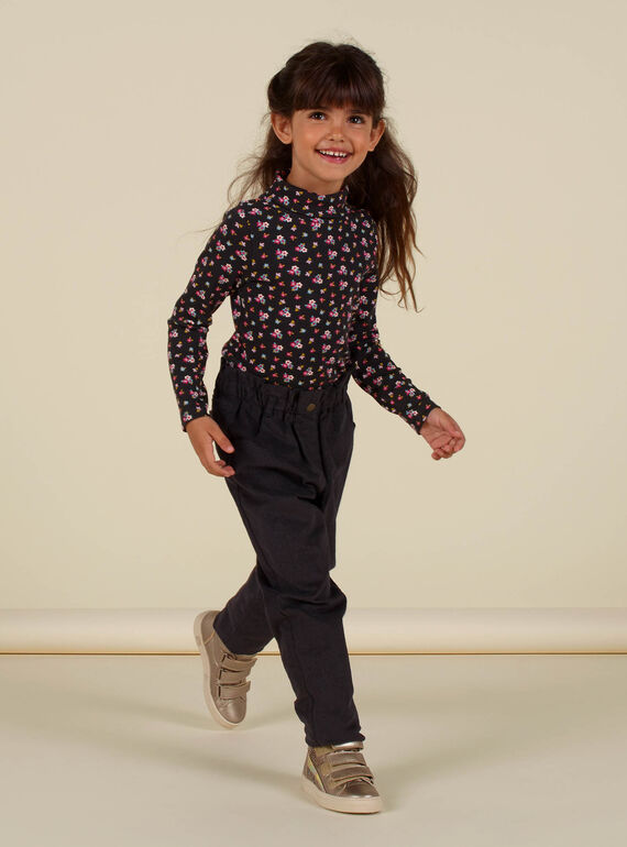 Jeans paperbag grigi scuri bambina MAHIPANT / 21W901U1PANJ905
