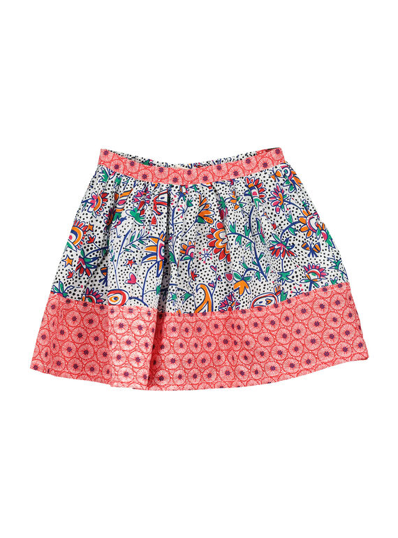 Gonna in cotone fantasia bambina FATOJUP1 / 19S901L1JUP099