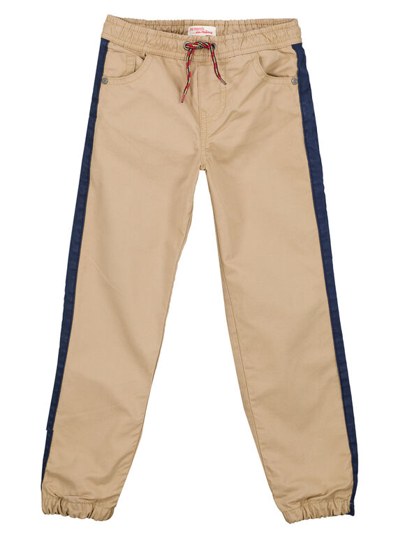 Pantaloni con fodera jersey nocciola GOTRIPAN2 / 19W902J2PANI807