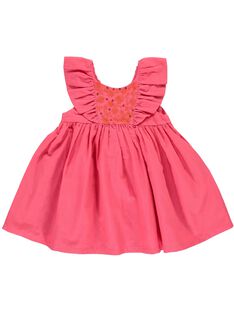 Baby girls' short-sleeved dress CIFRIROB2 / 18SG09H1ROBD312