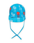 Cappello blu con stampa meduse neonato NYUCASQ2 / 22SI10L1CHAC215