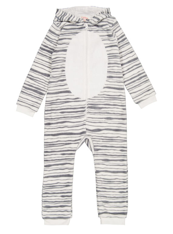 Tutina sacco nanna zebra in soft boa bambina GEFASURZEB / 19WH11N1D4F001