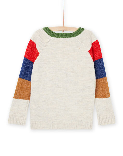 Maglia con motivi volpe e a righe POMUPUL / 22W902R1PULA011