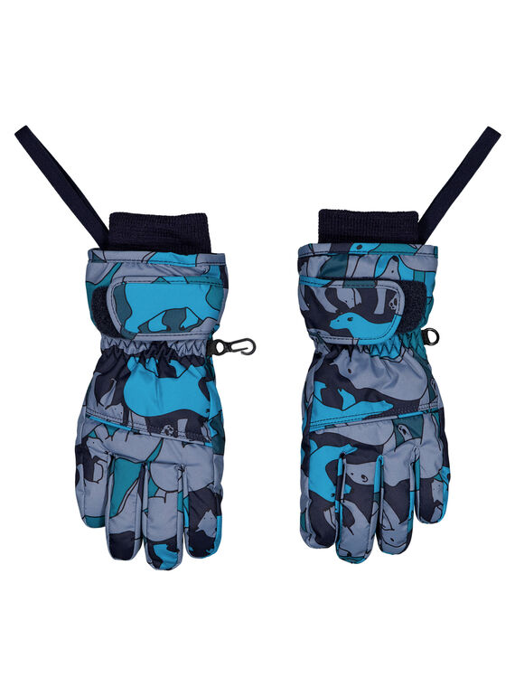 Muffole/guanti con motivo orso polare. GYOSKIGAN / 19WI02W1GAN940