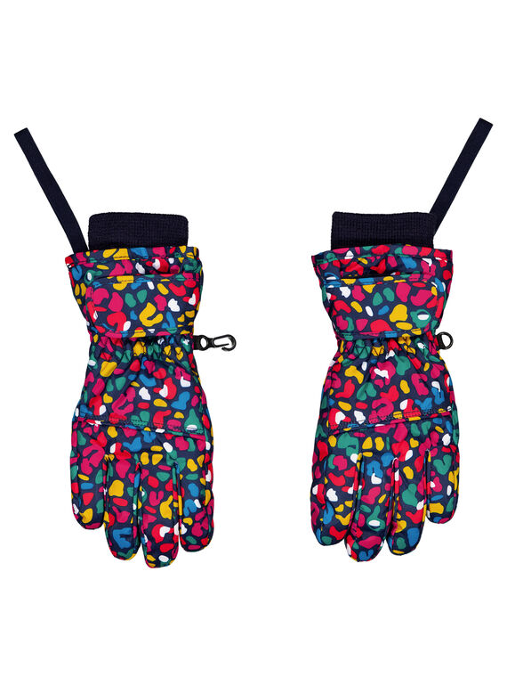 Muffole/guanti con motivo multicolore. GYASKIGANT / 19WI01W1GAN070