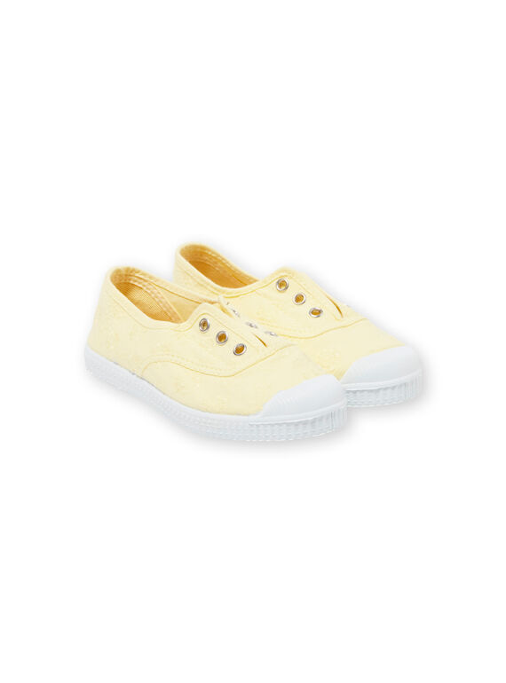 Scarpe da tennis gialle bambina LFTENBRODJ / 21KK3543D16010