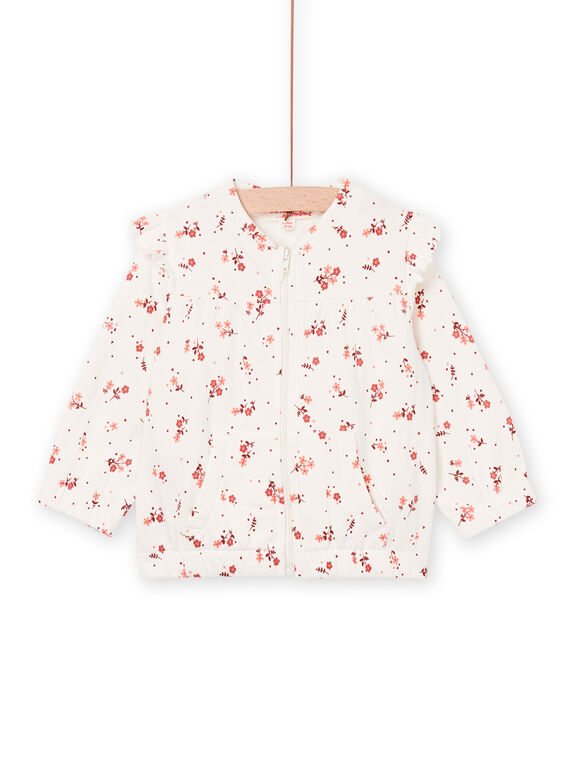 Top sportivo con stampa a fiori con tasche PIPRIHOJOG / 22WG09P2JGH009