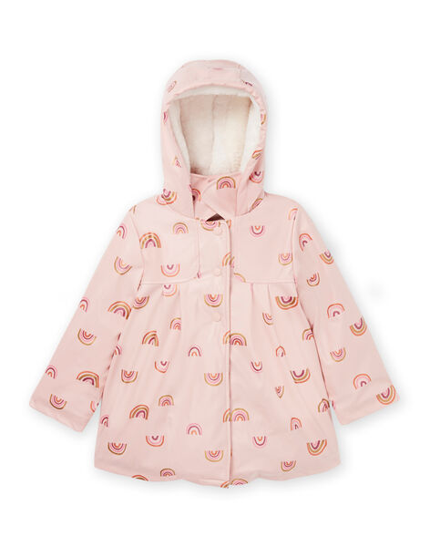 Cappotto impermeabile con cappuccio e stampa arcobaleno PALEOIMPER / 22W901F2IMPD319