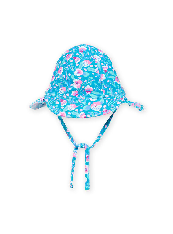 Cappello blu con stampa a fiori RYICHA / 23SI09C3CHAC217