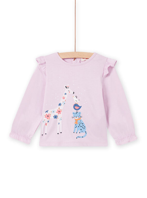T-shirt rosa motivo fantasia neonata MIPLATEE / 21WG09O1TML326