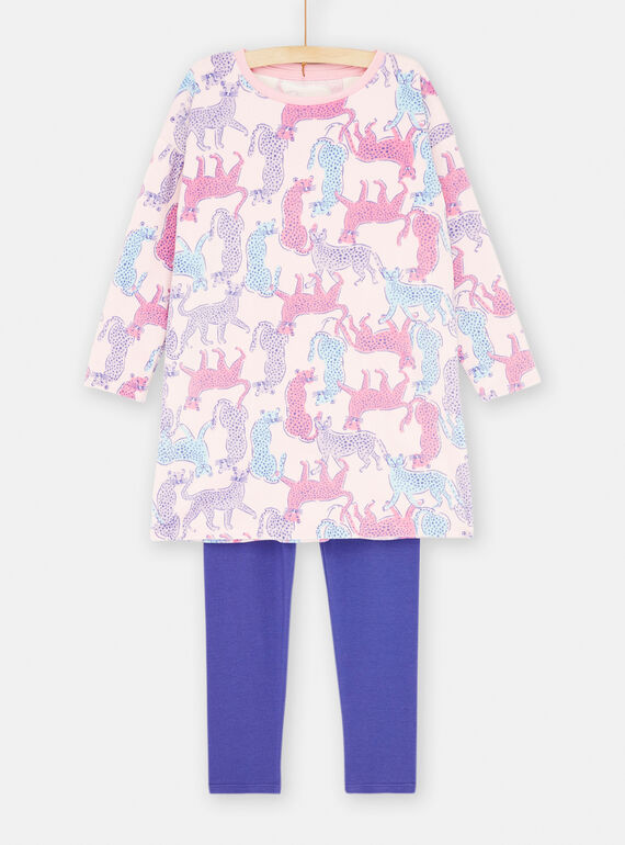 Set pigiama rosa e blu SEFACHUPAN / 23WH1151CHND326