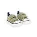 Sneakers in tela kaki con patch dinosauro