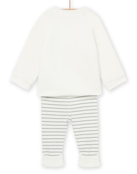 Maglia con motivi panda e leggings a righe POU2ENS1 / 22WF0492ENS904