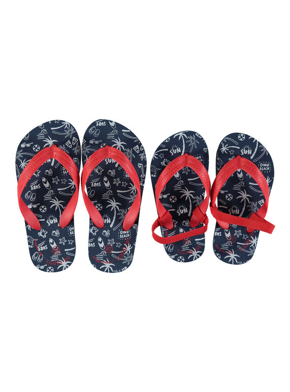Infradito in EVA con stampa spiaggia bambino FGTONGBEA / 19SK36G1D01070