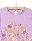 T-shirt lavanda con stampa zebrata RASOTI / 23S90121TMC326